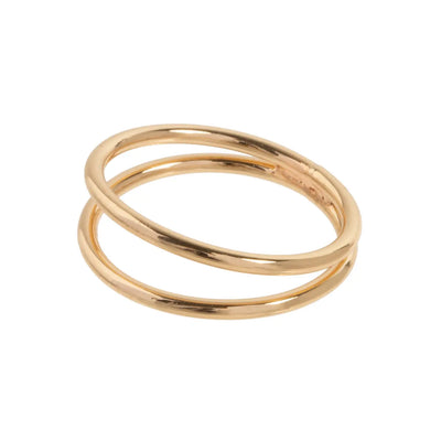 Doppelt gefütterter Ring zart