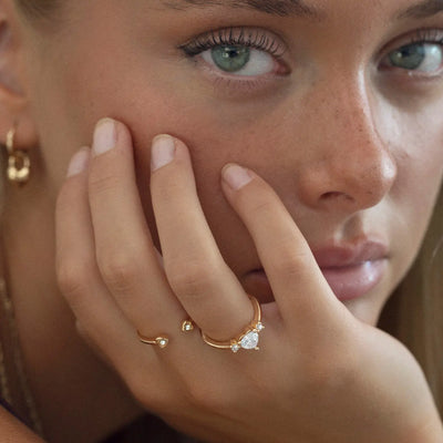 Ring mit zwei Herzen
