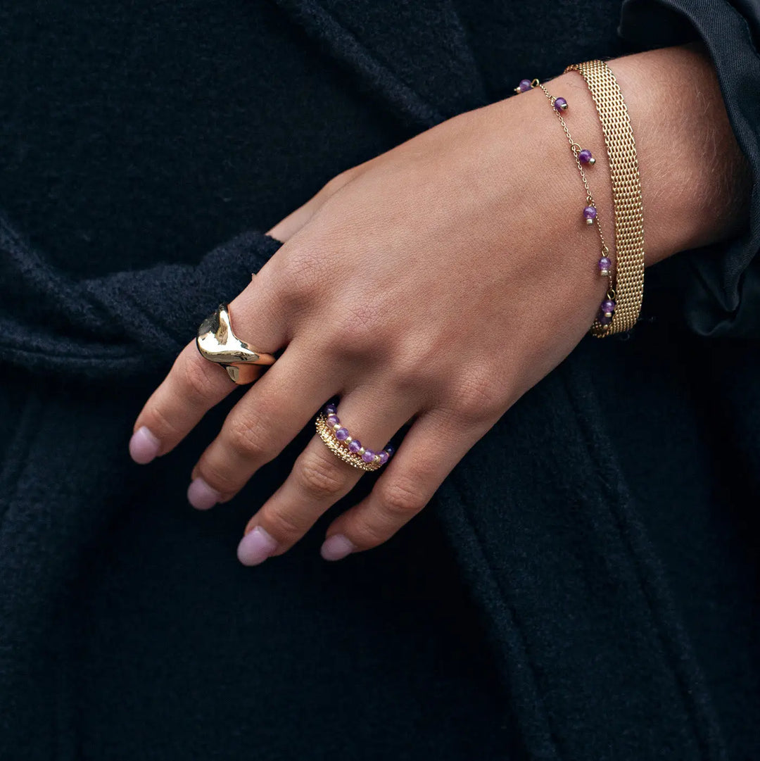 Stone Bead Ring Timi of Sweden