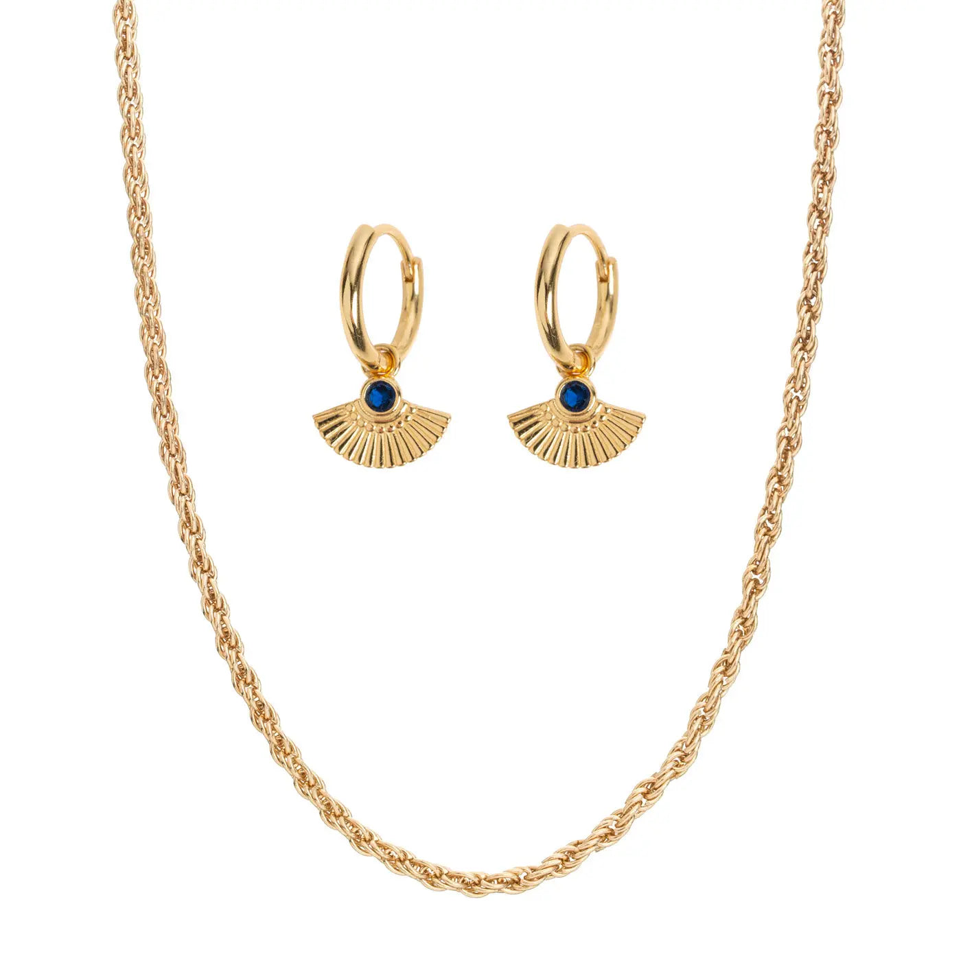 Elegantes Collier- und Ohrring-Set