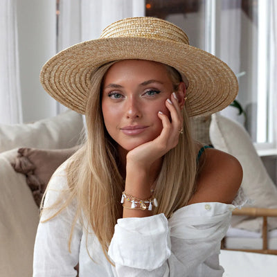 Nora - Chunky Armband mit Kaurimuscheln und Quasten