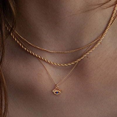 Suzy - Evil Eye Wimpern Halskette