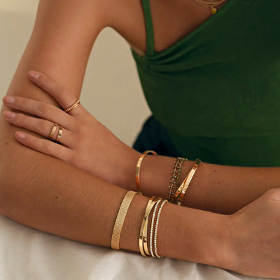 Kristall-Tennis-Stretch-Armband