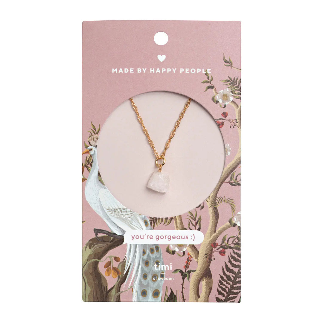 You're Gorgeous Rose Quartz Necklace