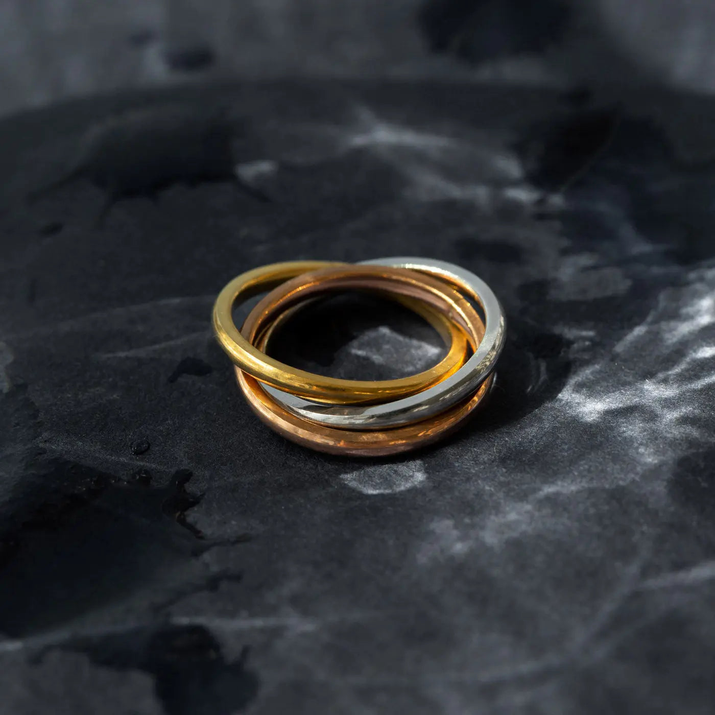 Jules - Triple Color Ring Edelstahl