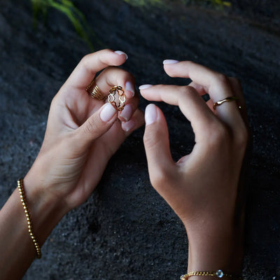 Sophie - Ring mit Herzumriss Edelstahl
